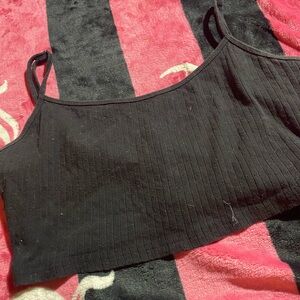 SHEIN XL crop top black